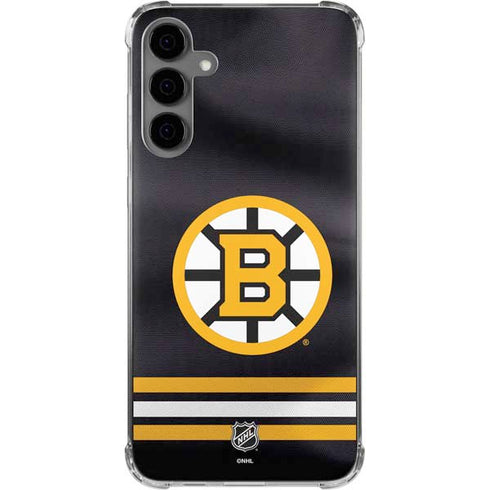 NHL Boston Bruins Home Jersey Galaxy S24 Plus Clear Case